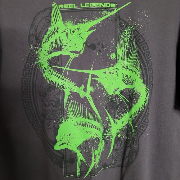 Reel Legends Green Design Shirt - XL - Excellent Condition - Picture 9 of 13